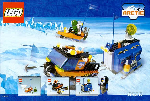 The LEGO arctic explorers set with lots of cool lego action happening